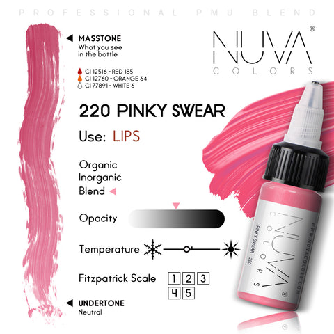 220 Pinky Swear | REACH Compliant PMU Pigment for Lips